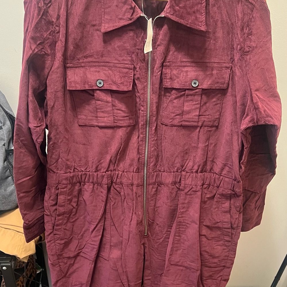 GAP Women's Deep Red Utility Jacket